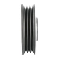 PULLEY 3 GRV ALUMINUM HARDCOAT ANODIZED 17MM BORE/2.25IN OD W/.132IN HUB