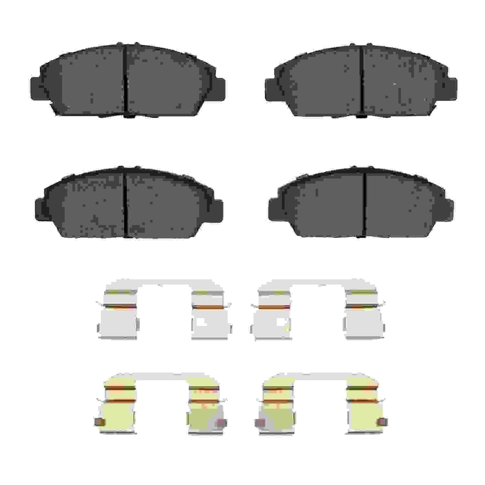 R1 92-96 Honda Prelude Front Semi Met Brake Pads and Hardware Kit