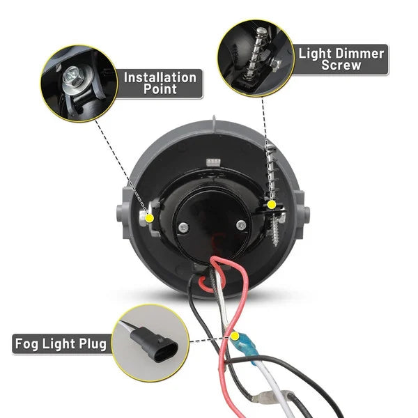 0608 FORD F150 0610/0608 LINCOLN MARK LT/10 LINCOLN MARK LT HALO PROJECTOR FOG LIGHTS(SMOKE)