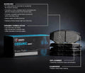 R1 13-24 Mercedes-Benz AMG GT S Rear Ceramic Brake Pads