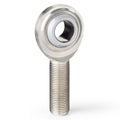 QA1 G Series 2-Pc Rod End - Male/Right Hand - .5in Bore x 1/2-20 w/Stud - Stainless Steel w/PTFE