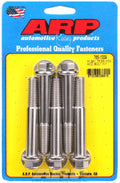 ARP M12 x 1.75 x 80mm Hex Black SS Bolts (5/pkg)