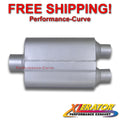 MUFFLER XLERATOR VX PERFORMANCE OVAL 3IN ID/2.25IN OD C/D 19IN OAL AS