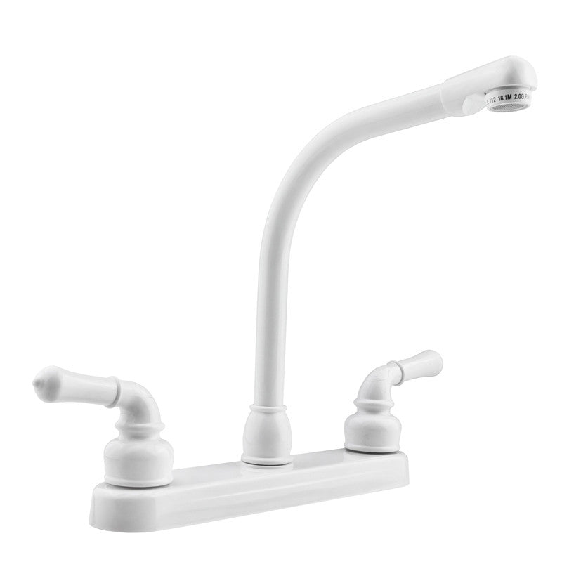CLASSICAL HI RISE RV KITCHEN FAUCET WHITE