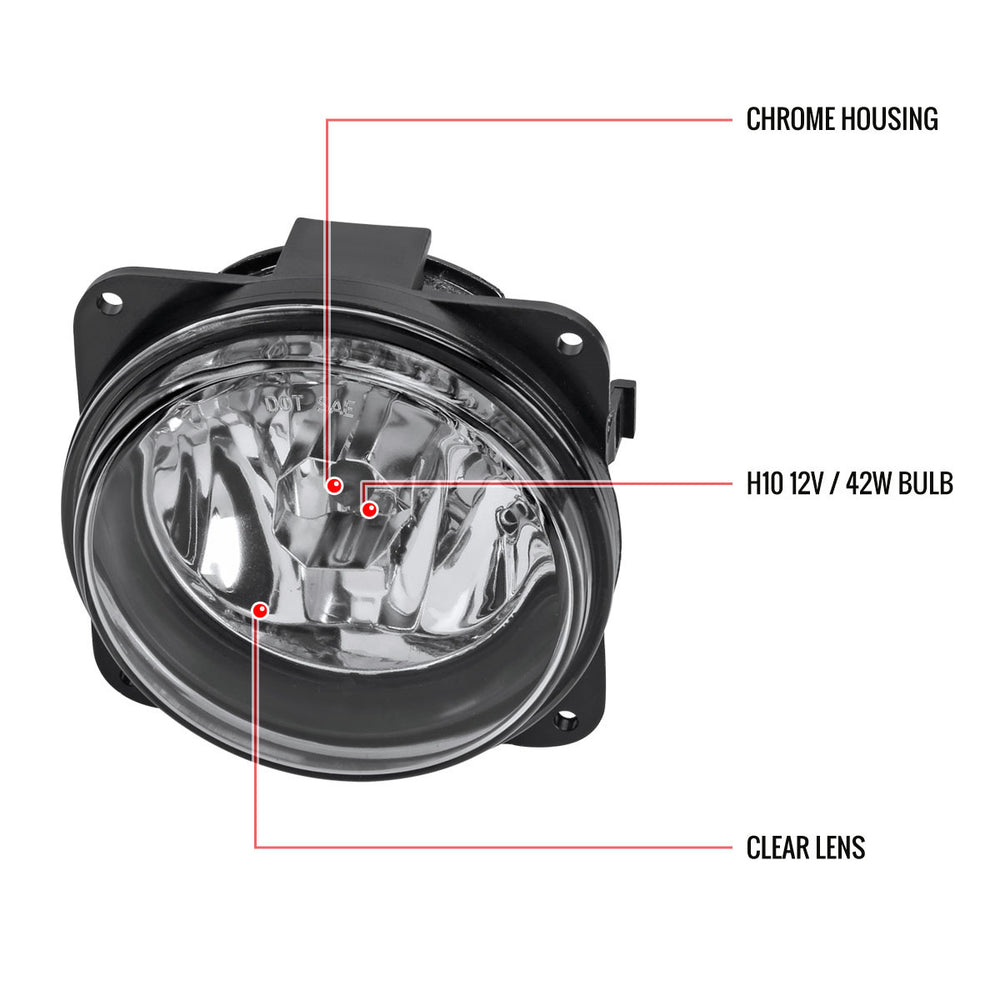 SVT MODELS ONLY 2002 LINCOLN LS 2003-2004 FORD MUSTANG COBRA 2005-2007 FORD ESCAPE CLEAR FOG LIGHTS