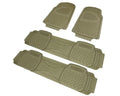 PVC FLOOR MAT 4 PIECES SET BEIGE