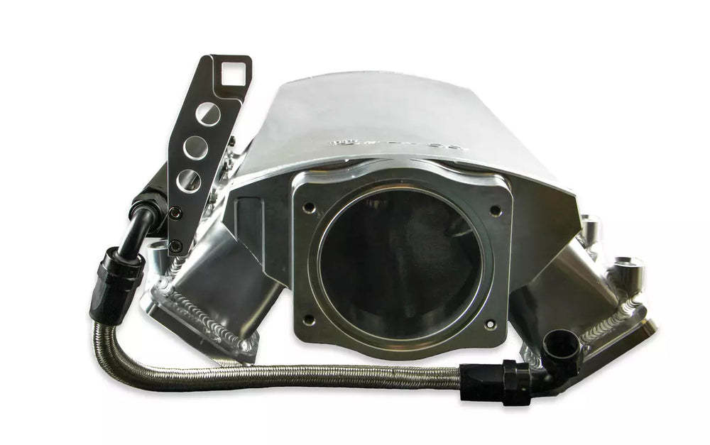SNIPER EFI INTAKE THROTTLE CABLE BRACKET KIT FOR LS1/LS2/LS6 MANIFOLDS SILVER F