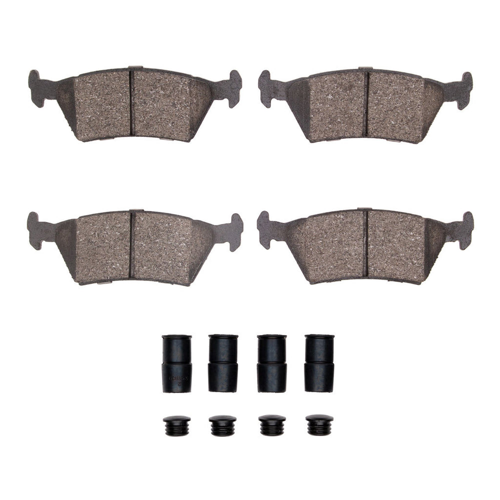 R1 85-88 Chrysler Daytona Rear Semi Met Pads & Hardware Kit