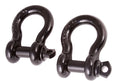 D-Ring Shackle Kit, 3/4 inch, Black, Steel, Pair