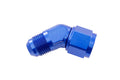 16AN MALE ADAPTER TO 16AN FEMALE ADAPTER 45 DEGREE BLUE