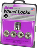McGard Wheel Lock Nut Set - 4pk. (Under Hub Cap / Cone Seat) 7/16-20 / 3/4 & 13/16 Hex / .775in. L