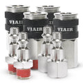 COUPLERS 1/4IN NPT M(2)& F(2)QUICK CONNECT STUDS 1/4IN M(2)& F(2)WITH VIAIR LOGO
