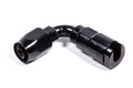 Russell Performance 5/16in SAE Quick Disc Female to -6 Hose Black 90 Degree Hose End
