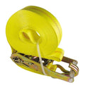 30FT X 2IN RATCHET TIEDOWN W/J HOOKS 3333 LBS. WLL (10000 LBS. BREAK STRENGTH)