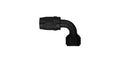 #12 90 Deg Hose End Black
