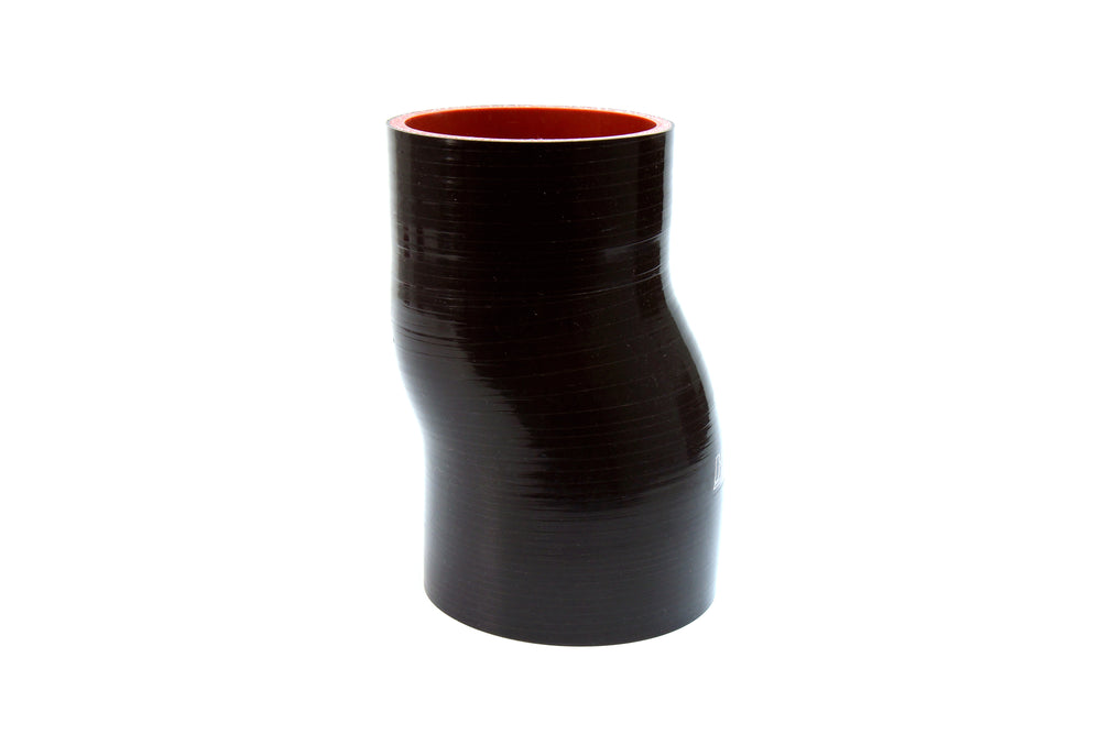 HPS Performance 2.75 ID 6 Long High Temp 4-ply Reinforced Silicone Offset Coupler Hose Black (70mm ID 152mm Length)