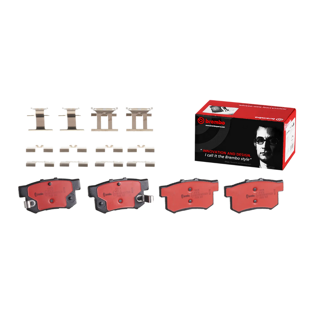Brembo 02-06 Acura RSX/1998 Integra/00-09 Honda S2000 Premium NAO Ceramic OE Equivalent Pad - Rear