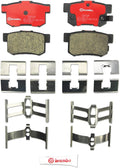 Brembo 02-06 Acura RSX/1998 Integra/00-09 Honda S2000 Premium NAO Ceramic OE Equivalent Pad - Rear
