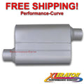 9604 MUSTANG 4.6L MUFFLER XLERATOR VX PERFORMANCE OVAL 2.5IN ID/OD O/O 19IN A