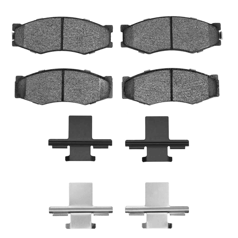R1 82-97 Nissan Stanza Front Ceramic Brake Pads and Hardware Kit