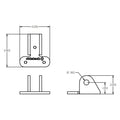 Ridetech Bracket to Mount C4 Corvette ShockWave Lower Control Arm