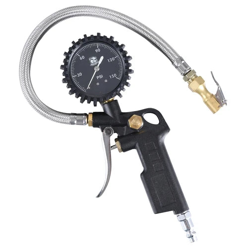 Inflator Pistol Grip with 0-150psi Dial Gauge Bulldog Winch