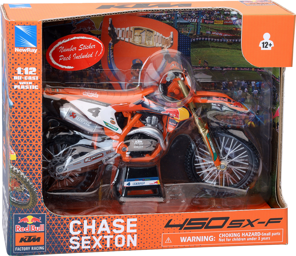New Ray Toys KTM 450SX-F Red Bull (Chase Sexton #4)/Scale - 1:12