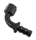 Fragola -10AN Push-Lite End 90 Degree - Blue