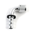 Fragola -10AN Push-Lite End 90 Degree - Blue