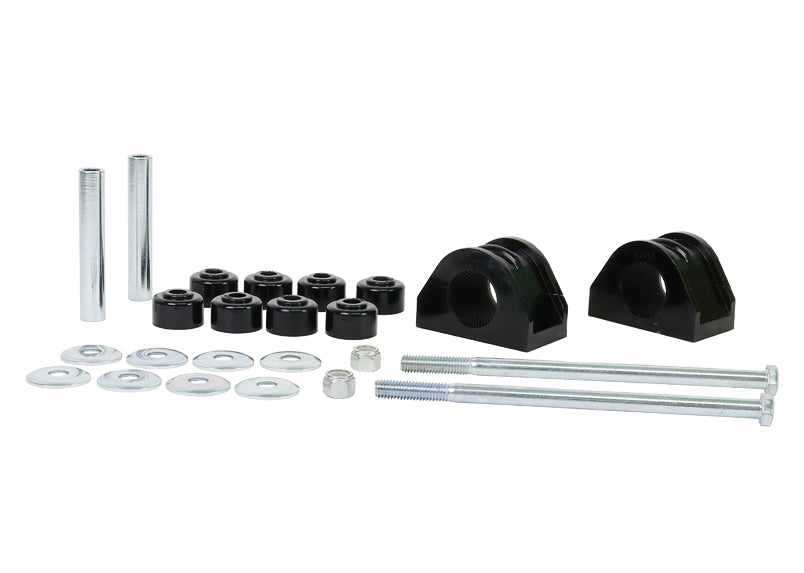 Sway bar - mount bushing 10 Bushings 2 Tubes 2 Bolts 2 Nuts 8 Washers Grease Install Guide