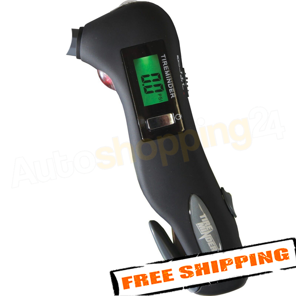 TIREMINDER TIRE GAUGE TIREMINDER 6IN1 DIGITAL TIRE GAUGE. 5150 PSI WITH INAAA