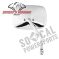 Bikers Choice 65-Up Chrome 1 Piece Left Short Stem Mirror Replaces H-D 91892-82