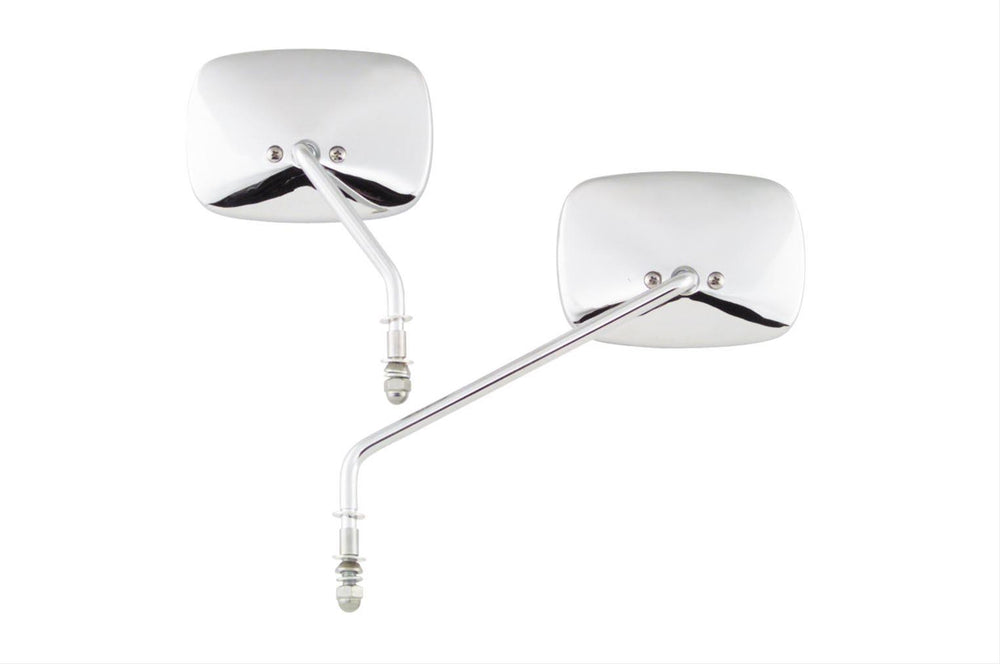 Bikers Choice 65-Up Chrome 1 Piece Left Short Stem Mirror Replaces H-D 91892-82