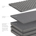 Xventure Gear Hard Case Replacement Foam Set Large 20 Inch Textured Black Go Rhino