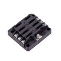 408 SERIES FUSE BLOCK 6 GANG W/ CO