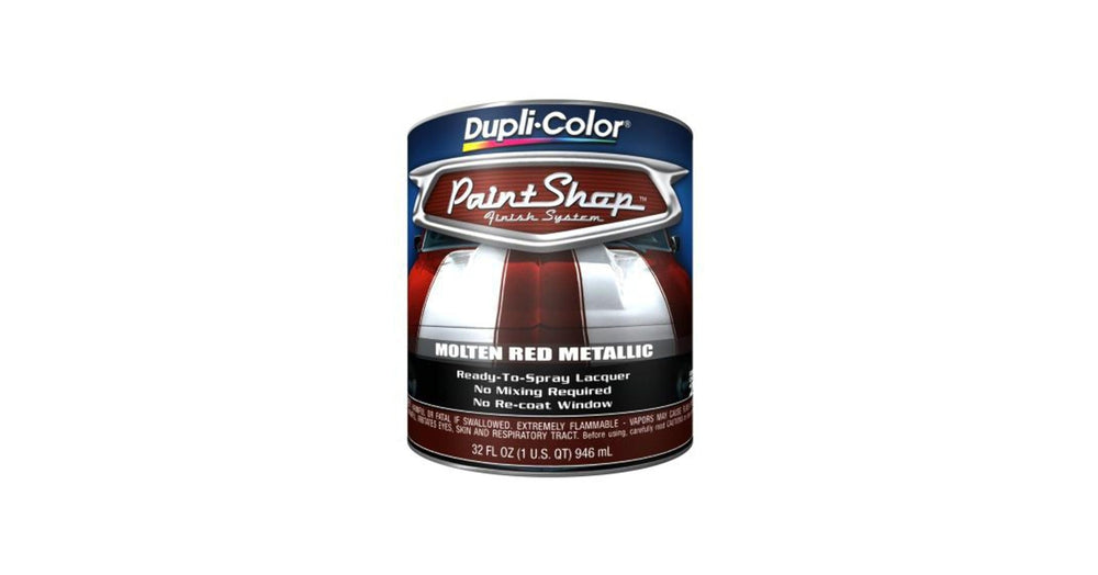 PAINT SHOP FINISH SYSTEM BASE COAT; MOLTEN RED; 32 OZ. QUART