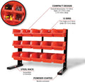 PERFORMANCE TOOL 15 BIN TABLE TOP STORAGE RACK
