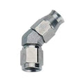 Fragola -4AN x 45 Degree Bent Hose End Double Swivel