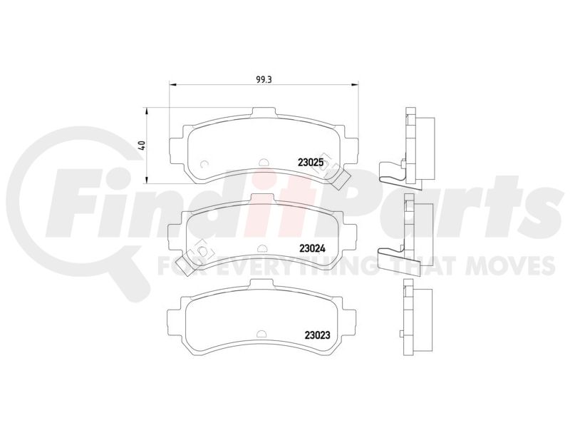 BRAKE PAD SET DISC BRAKE 8DB