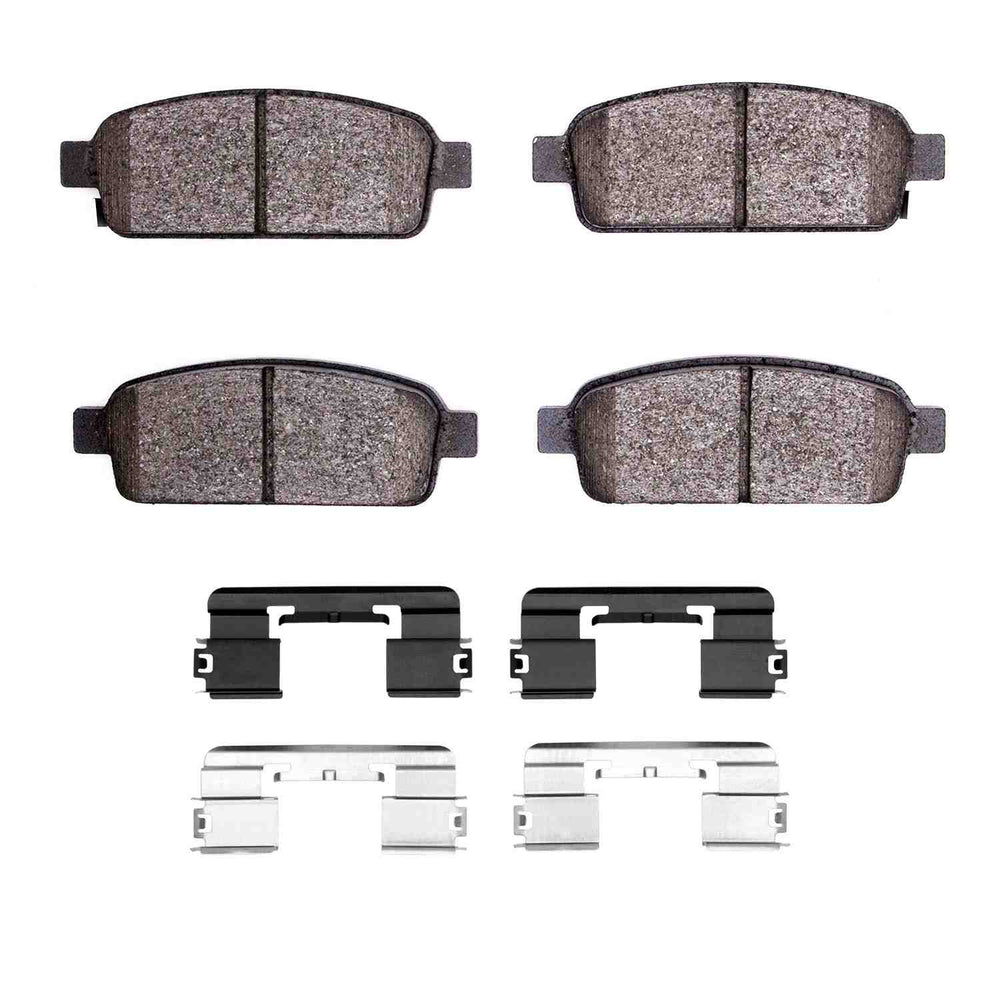 R1 16-16 Cadillac ELR Rear Semi Met Pads & Hardware Kit