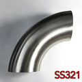 Stainless Bros 2.25in SS321 90 Deg Mandrel Bend Elbow - 1.5D Radius 16GA/.065in Wall (No Leg)