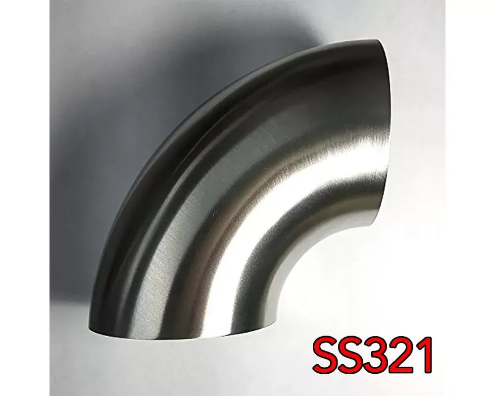 Stainless Bros 2.5in SS321 90 Deg Mandrel Bend Elbow - 1D Radius 16GA/.065in Wall (No Leg)
