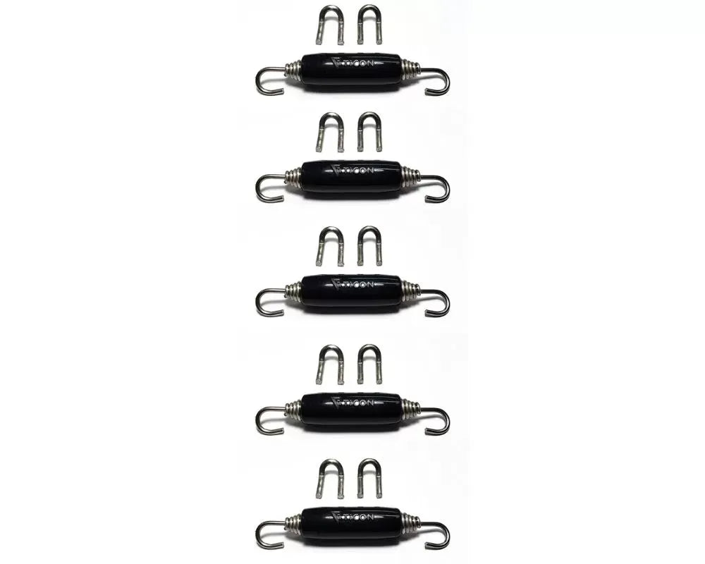 Stainless Bros Spring Tab Kit - SS304 (5 Pack / 5 Springs 10 Hooks and 5 Silicone Sleeves)