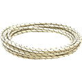 NAMZ OEM Color Cloth-Braided Wire 25ft. Pack 16g - White w/Black Tracer