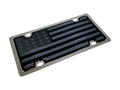 BLACKED OUT USA FLAG BLACK OPAQUE/MATTE BLACK/BLACK MIRROR SS PLATE