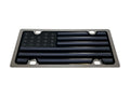 BLACKED OUT USA FLAG BLACK OPAQUE/MATTE BLACK/BLACK MIRROR SS PLATE