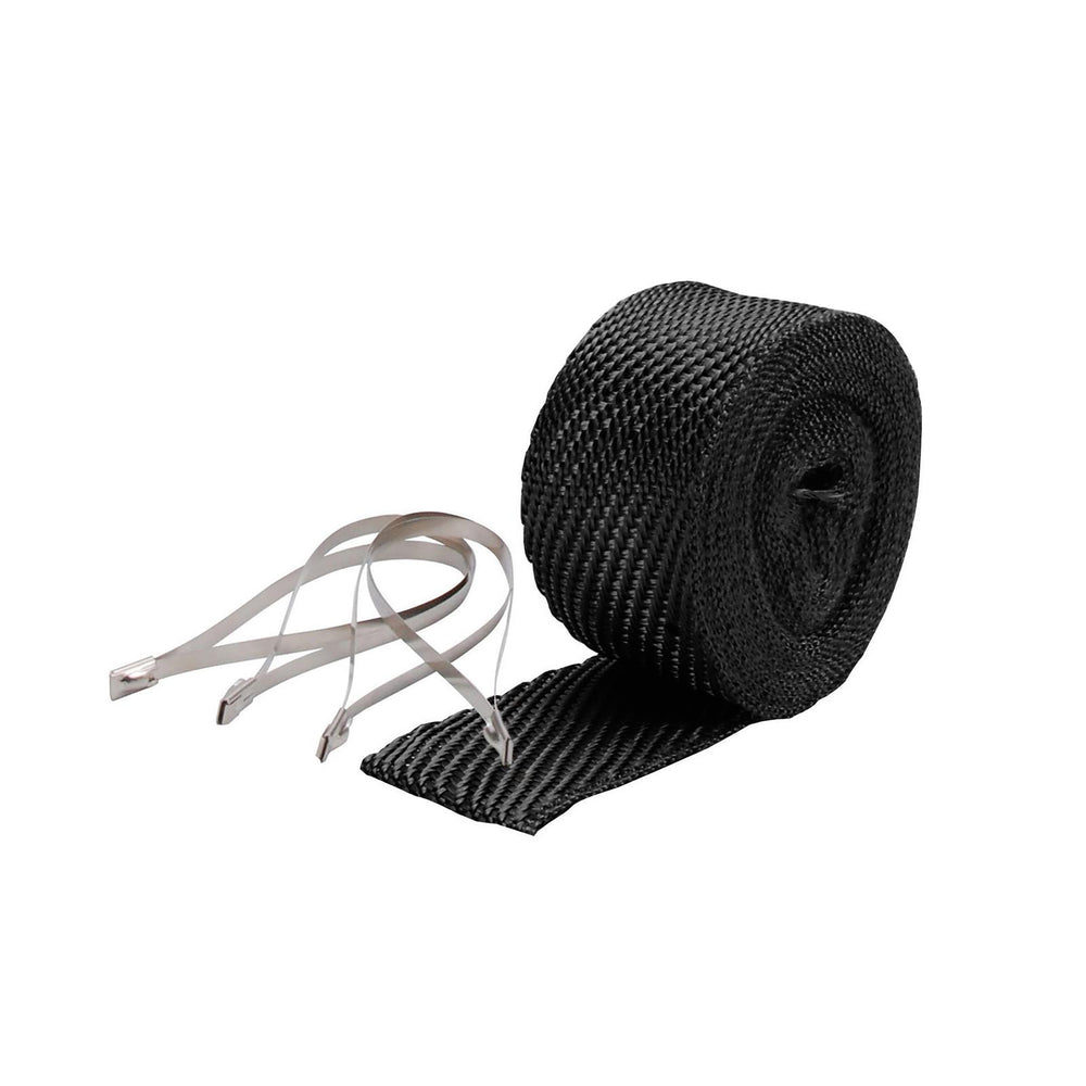 PIPE WRAP & LOCKING TIES KIT 2INX25FT BLACK TITANIUM