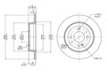 DFC 12-25 Dodge Attitude (Mexico) Rear Brake Rotor