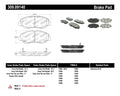 Centric Premium Parking Brake Shoes - Rear PB