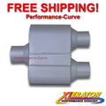 MUFFLER XLERATOR VR PERFORMANCE OVAL 2.5IN ID/2.25IN OD C/D 13IN OAL AS